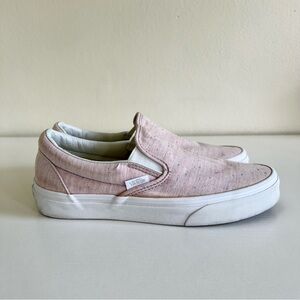Vans pink slip-on skater shoe sneaker - women’s size 7.5